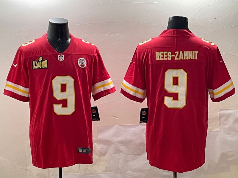 Men Kansas City Chiefs #9 Rees-Zammit Red Second generations 2025 Nike Limited NFL Jersey style 3